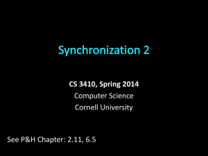 CS 3410, Spring 2014 Computer Science Cornell University See P&amp;H Chapter: 2.11, 6.5