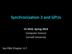CS 3410, Spring 2014 Computer Science Cornell University See P&amp;H Chapter: 6.7