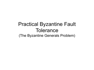 Practical Byzantine Fault Tolerance (The Byzantine Generals Problem)