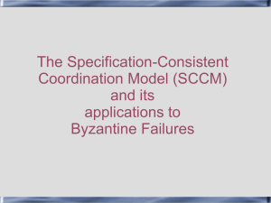The Specification-Consistent Coordination Model (SCCM) and its applications to