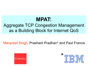 * MPAT: Aggregate TCP Congestion Management as a Building Block for Internet QoS