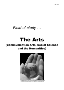 The Arts tudy … Field of s