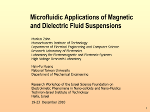 Microfluidic Applications of Magnetic and Dielectric Fluid Suspensions