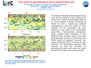 Fine-scale Air-sea Interactions Due to Oceanic Deep Jets