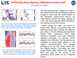 OFES Helps Solve Mystery of Mindanao Undercurrent