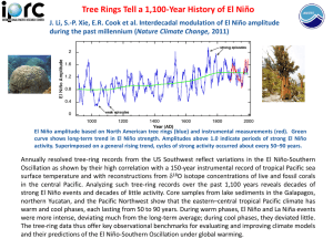 Tree Rings Tell a 1,100-Year History of El Niño