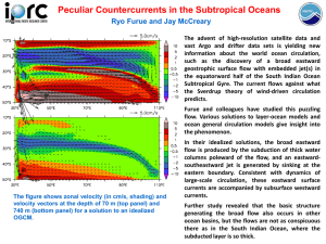 Peculiar Countercurrents in the Subtropical Oceans Ryo Furue and Jay McCreary