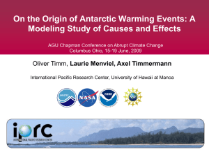 On the Origin of Antarctic Warming Events: A
