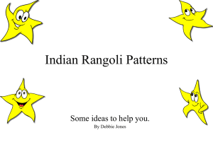 Indian Rangoli Patterns Some ideas to help you. By Debbie Jones