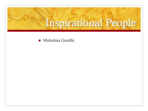 Inspirational People Mahatma Gandhi 