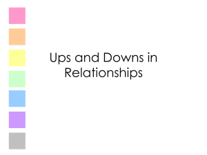 Ups and Downs in Relationships