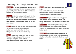 The Story Of:-  Joseph and His Coat