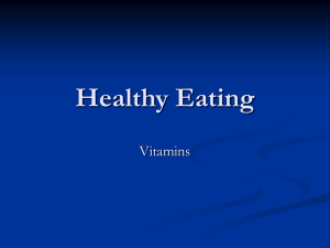 Healthy Eating Vitamins
