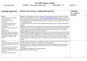 Carr Mill Primary School Learning objectives Curriculum plan