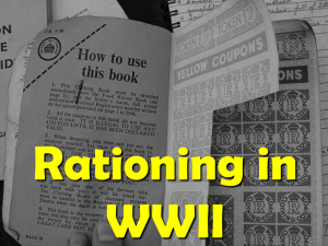 Rationing in WWII