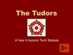 The Tudors A Year 4 Autumn Term Module
