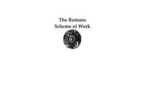 The Romans Scheme of Work