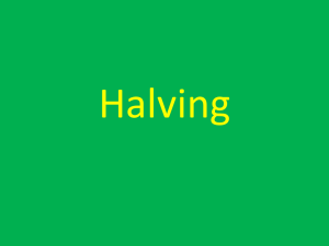 Halving