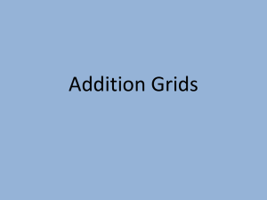 Addition Grids
