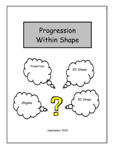 Progression Within Shape  Angles