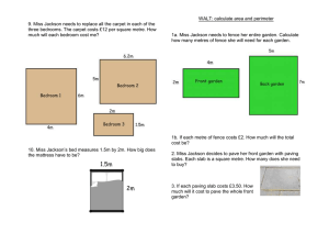 WALT: calculate area and perimeter