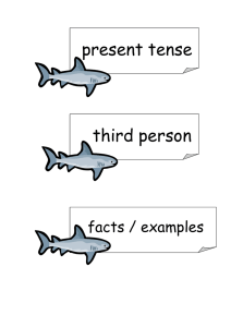 present tense third person facts / examples