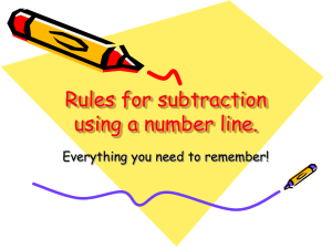 Rules for subtraction using a number line. Everything you need to remember!