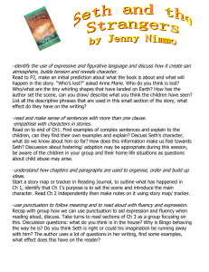 identify the use of expressive and figurative language and discuss... atmosphere, builds tension and reveals character.