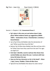 Big Tom – Jean Ure Year 6 term 1 (MLA)