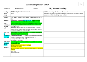 1 IW/  Guided reading Guided Reading Planner   GROUP