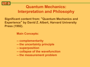 Quantum Mechanics: Interpretation and Philosophy