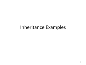 Inheritance Examples 1