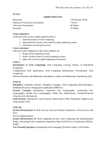 With effect from the academic year 2015-16 IT 6113 GRIDCOMPUI1NG Instruction