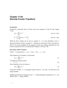Chapter 11.04 Discrete Fourier Transform