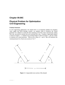 Chapter 09.00C Physical Problem for Optimization Civil Engineering