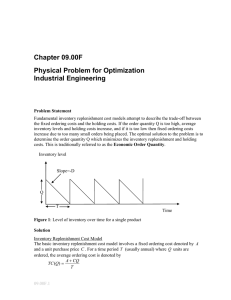 Chapter 09.00F Physical Problem for Optimization Industrial Engineering