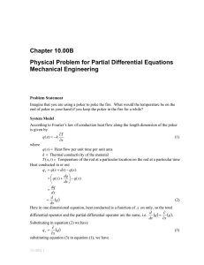 Chapter 10.00B Physical Problem for Partial Differential Equations Mechanical Engineering