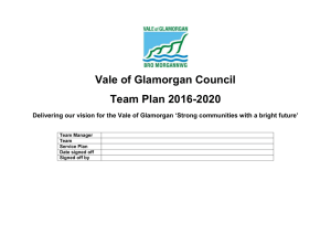 Vale of Glamorgan Council Team Plan 2016-2020