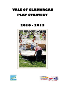 VALE OF GLAMORGAN PLAY STRATEGY  2010 - 2013