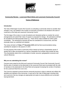 – Lavernock Ward (Sully and Lavernock Community Council) Community Review