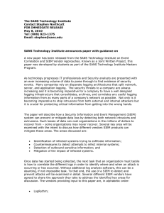 The SANS Technology Institute Contact Stephen Northcutt FOR IMMEDIATE RELEASE May 8, 2010