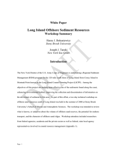 Long Island Offshore Sediment Resources  White Paper Workshop Summary