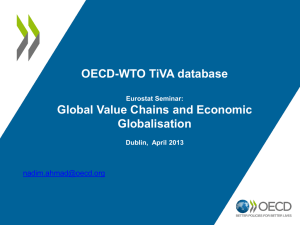 OECD-WTO TiVA database Global Value Chains and Economic Globalisation