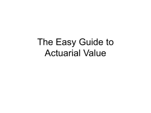 The Easy Guide to Actuarial Value