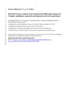 Rietveld Texture Analysis from Synchrotron Diffraction Images: II.