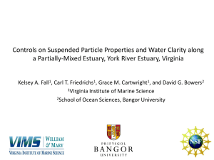 Controls on Suspended Particle Properties and Water Clarity along