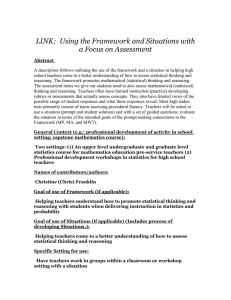 LINK:  Using the Framework and Situations with