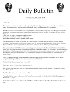 Daily Bulletin  Wednesday, March 4, 2015