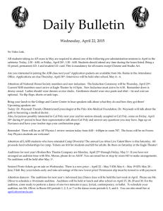 Daily Bulletin  Wednesday, April 22, 2015