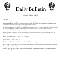 Daily Bulletin  Monday, October 5, 2015